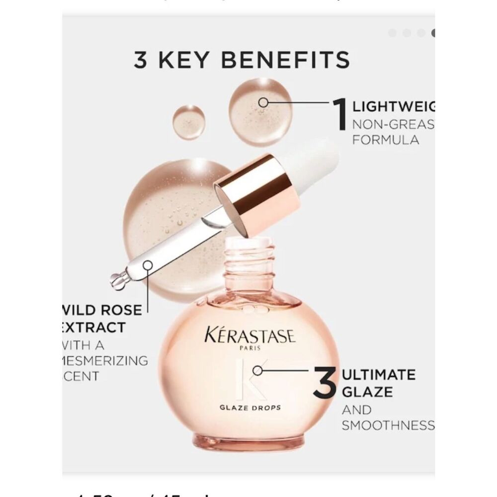 Kérastase
Gloss Absolu Glaze Drops Anti-Frizz Hair Oil - Picture 3 of 5